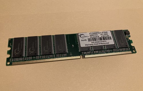 G.Skill F1-3200PHU1-512NR 512MB DDR Desktop RAM Memory