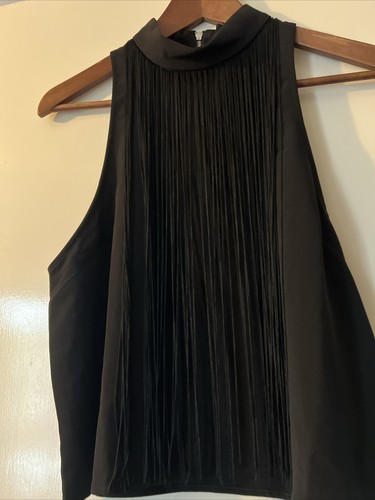 ladies forever 21 black cropped top size medium - Picture 5 of 16