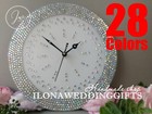 Custom Swarovski Wall Clock Home Decor Unique Anniversary Birthday Wedding Gift