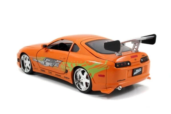 Jada Toys 253205001 Fast & Furious Brian's Toyota Supra 1995 + Figur 1:24 Modell - Bild 3 von 4