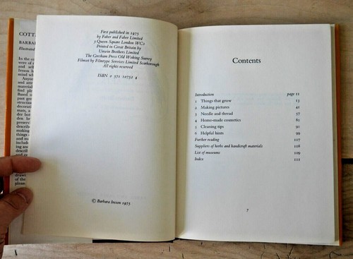 COTTAGE CRAFTS BARBARA IRESON 1975 HARDBACK BOOK FABER AND FABER N632 - Picture 6 of 9