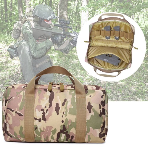 Tactical Pistol Case Handgun Bag Hunting Shooting Range Gun Magazine Carry Pouch - Picture 5 of 60