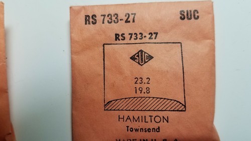 RELOJ HAMILTON CRISTALES DE LOTE ANTIGUO - MARCA SUC muchas variedades (RA a RMC) página 1 0f 5 - Imagen 20 de 54