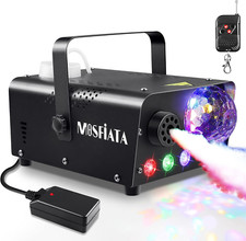 Fog Machine with Disco Ball Lights 600W Smoke Machine with RGB LED Lights, 2300