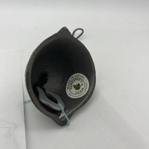 Vintage Green Cast Iron Gardener's Eden Turtle Windchime/Bell Made in Japan - Picture 5 of 10