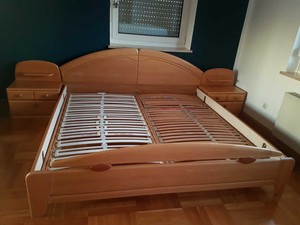 Schones Bett Erle Natur Teilmassiv Schlafzimmer Ebay