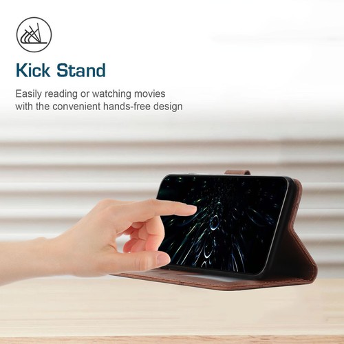 Funda tipo billetera con soporte magnético abatible de cuero PU para Moto G Power/Stylus/G 5G 2025 - Imagen 6 de 55