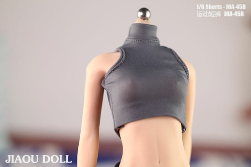 1/6 BAMBOLA JIAOU Donna Turtleneck Stretto T-shirt Gilet Top F 12" PH TBL Figura - Foto 14 di 21