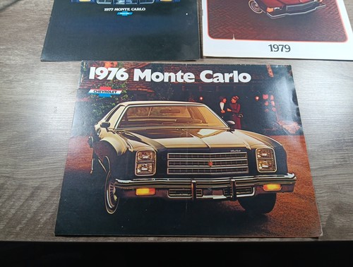 1976 1977 1979 CHEVROLET MONTE CARLO ORIGINAL DEALER  BROCHURE CATALOG Lot Of 3 - Picture 2 of 5