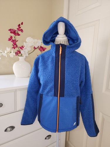 Russell Blue Faux Sherpa Jacket & Joggers 2-Pc Athletic Set Big Kids Sz. XL - Picture 5 of 23