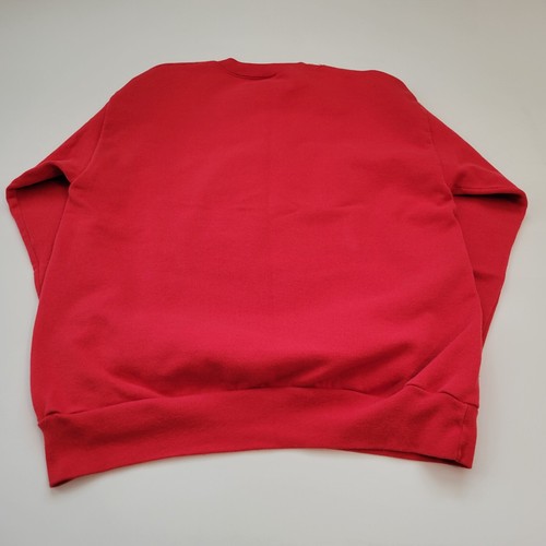 Vintage Holiday Christmas Cow Red Crew Neck Sweatshirt Size XL 1992 Made in USA - Bild 6 von 8