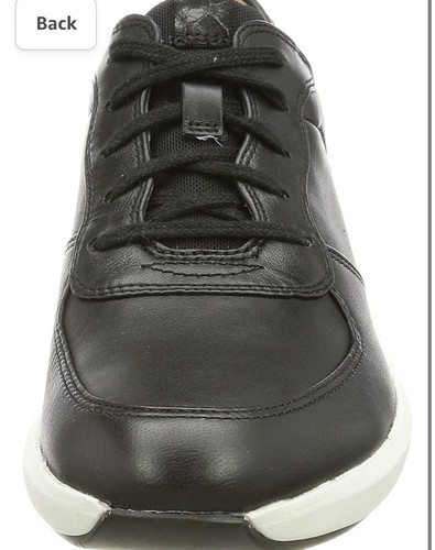 LADIES UN RIO SPRINT CLARKS LEATHER LACE UP WALKING SNEAKERS SPORTS Uk 6.5 D - Picture 2 of 7