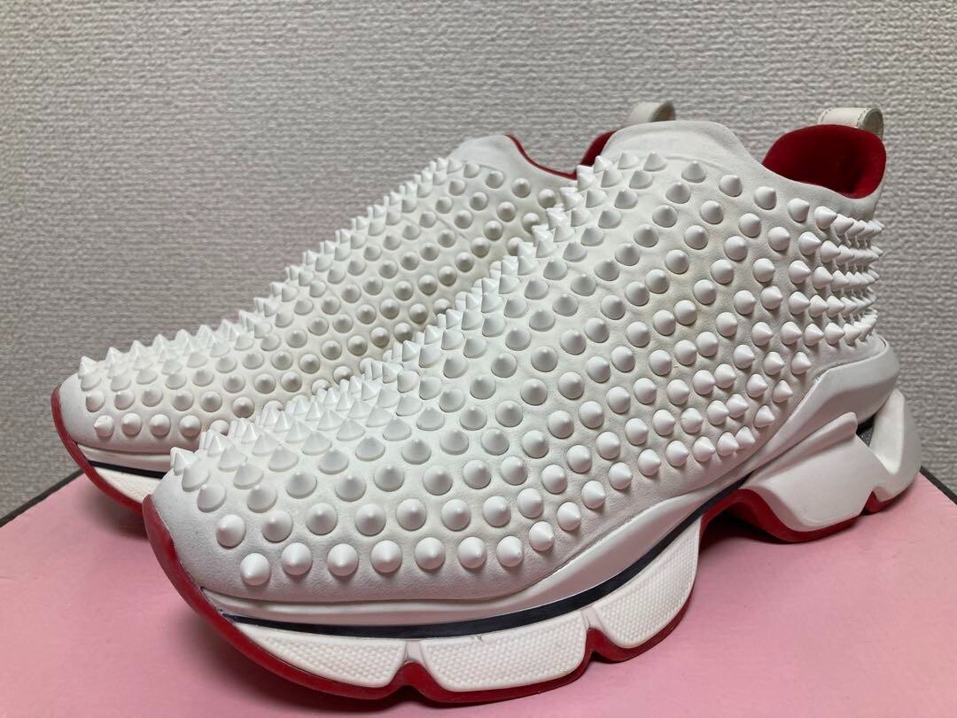 靴 Christain Louboutin  23cm limited Christian Louboutin low cut sneakers studs white 23cm From