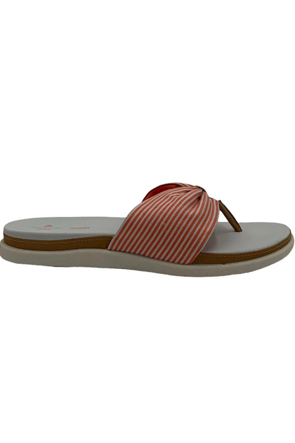 Sandali Clarks Cloudsteppers in tela con tanga Eliza June corallo