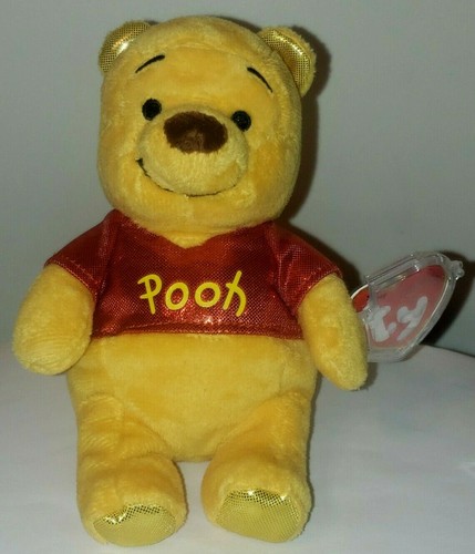 Ty Beanie Baby - DISNEY WINNIE THE POOH Sparkle 6" NEW MWMTs Stuffed Animal Toy - Picture 2 of 7
