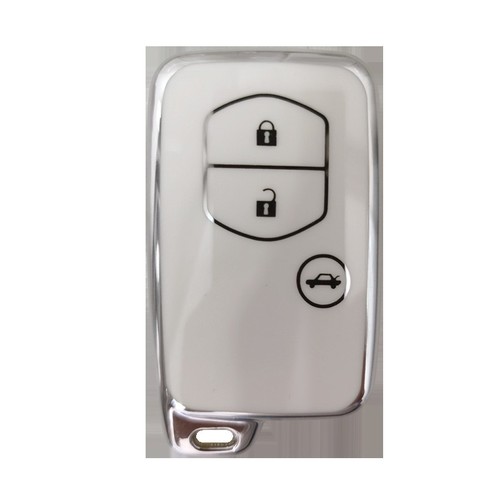 2pcs car key fob case covers for Toyota Camry Highlander Crown remote key shells - Picture 3 of 4