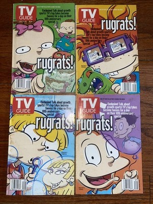 TV Guide Rugrats 2001 All Grown Up Set Nickelodeon Vintage