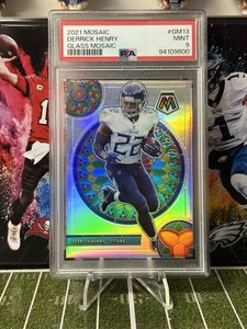 ️‍🔥 KING Derrick Henry  - 2021 Panini Mosaic - PSA 9 Glass Mosaic #GM-13️‍🔥
