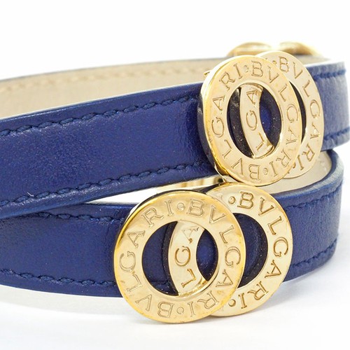 Pulsera de cuero Doppiotondo doble bobina BVLGARI - Imagen 5 de 6