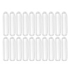  20 Pcs Hook Rubber Sleeve Clear Ends Clothes Hanger Protector Caps