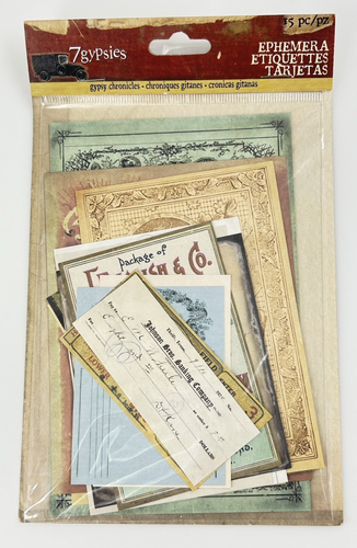 Sieben Zigeuner Ephemera Zigeuner Chroniken Scrapbooking Verzierungen nicht mehr produziert - Bild 1 von 2