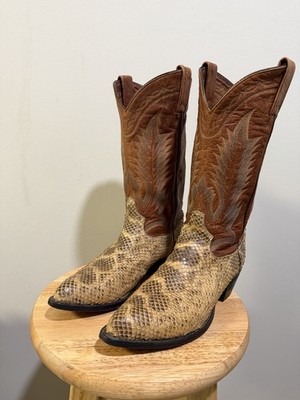 8D   VTG   TONY LAMA   ANACONDA   SNAKE   ELREY ALLIGATOR   WESTERN BOOTS