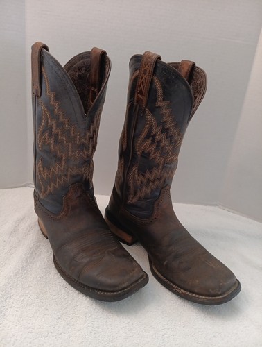 Ariat Tycoon Western Cowboystiefel Braun/Blau Herren Größe 9D 10014053