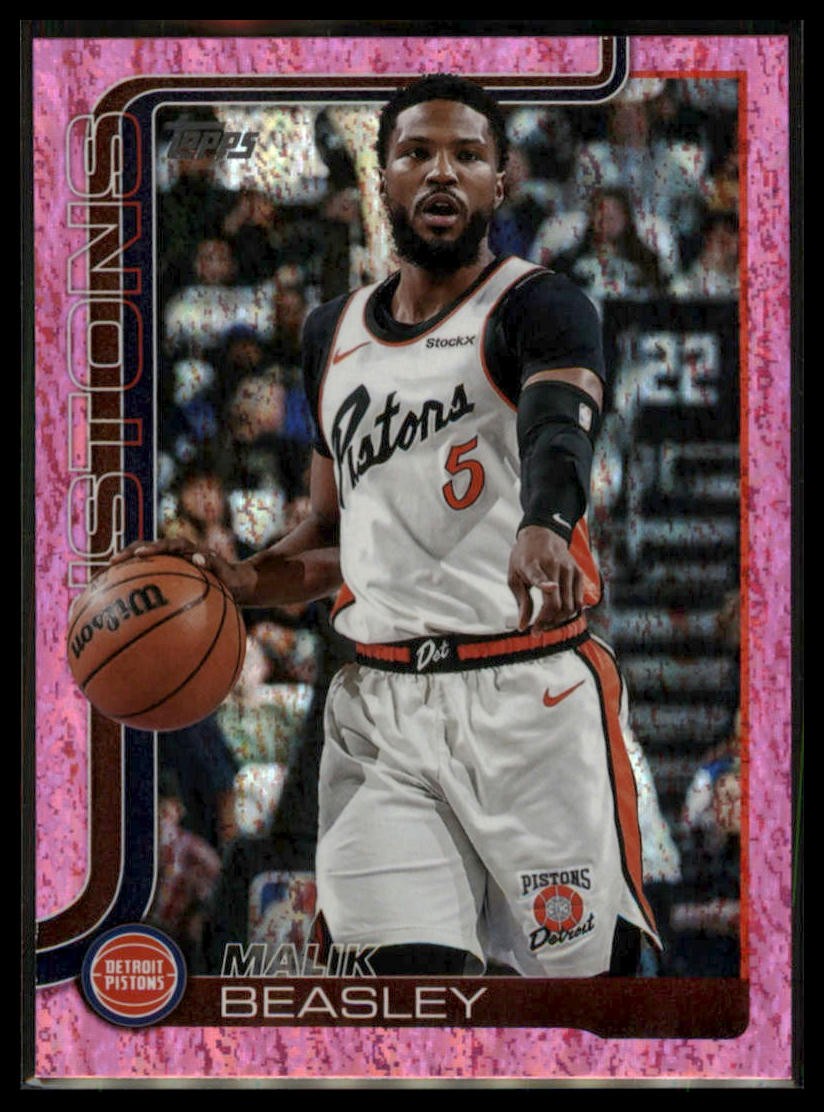2025-26 Topps #43 Malik Beasley Pink Holo Foil