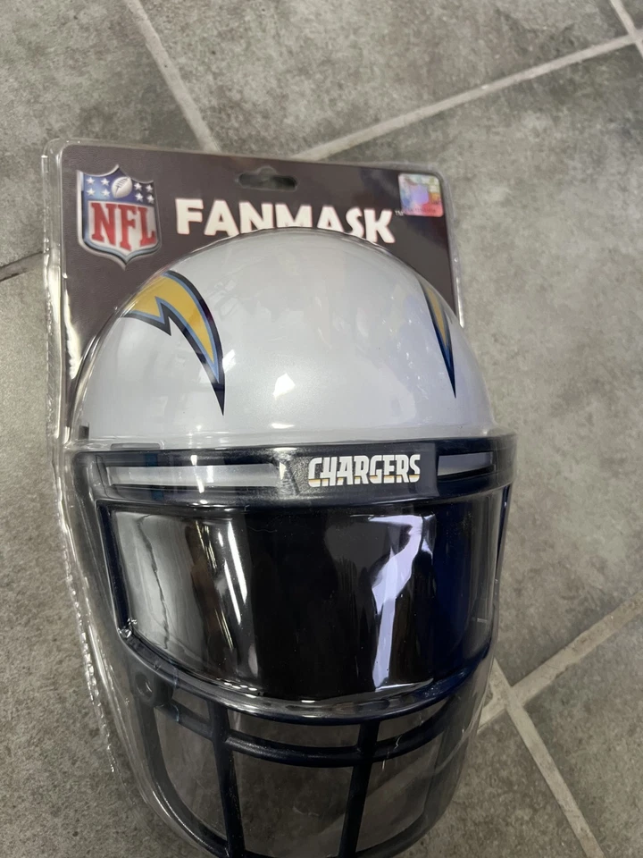 Los Angeles Chargers Fan Mask Helmet FREE SHIPPING MAN CAVE NFL - Image 2 of 3