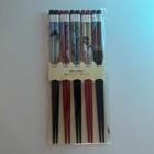 Natural Style Ukiyo-e chopsticks 5 meal set Japan New