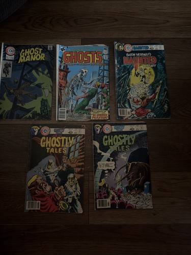 Ghost Manor Ghost Tales Menge 4 Leser Charlton Horror Comics $7 flacher Versand