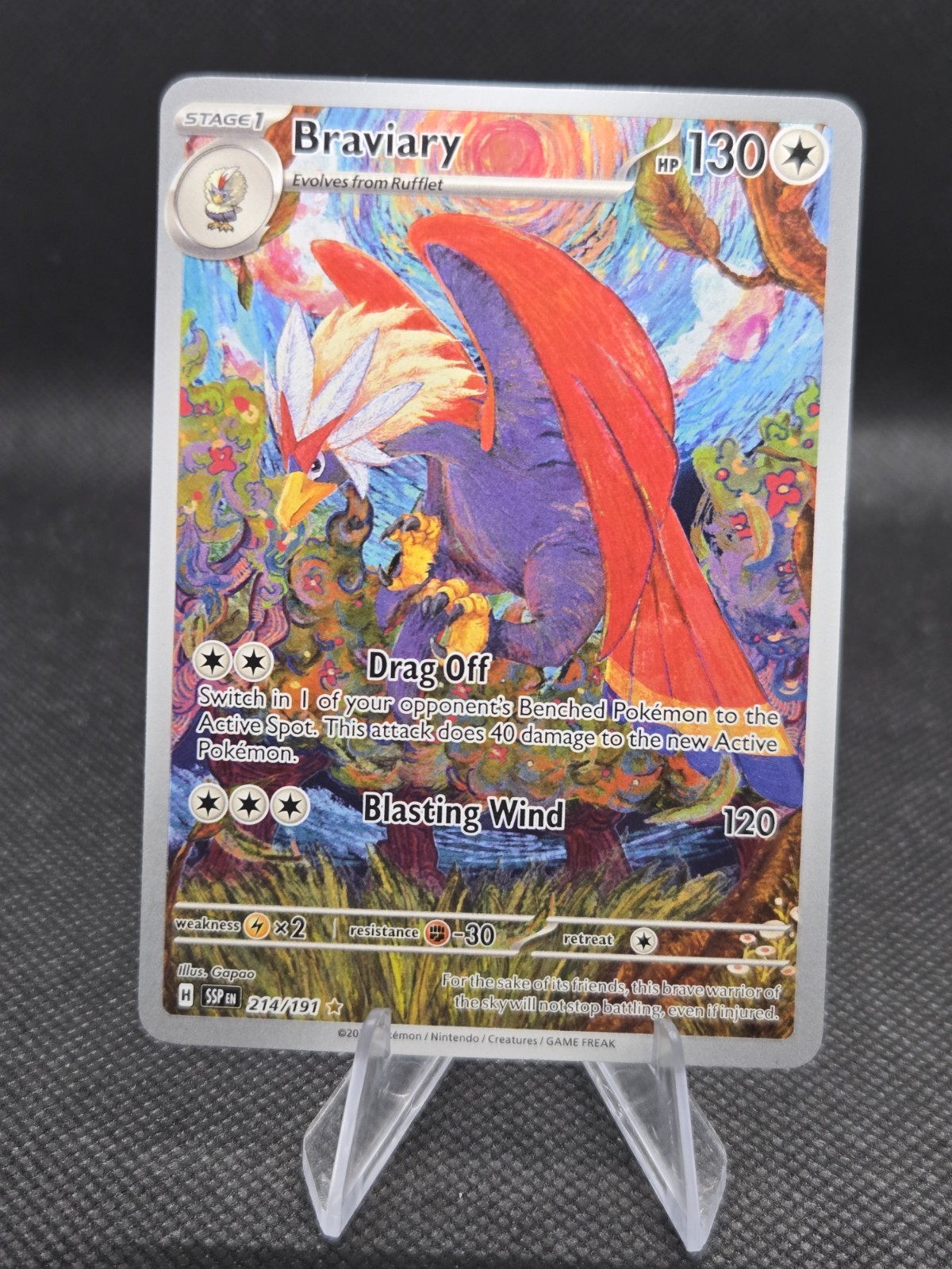 Braviary 214/191 Pokemon Surging Sparks - NM