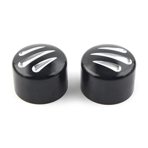 Tapas de tuerca de eje delantero para Harley Softail Touring Street Glide Black Motor - Imagen 8 de 9