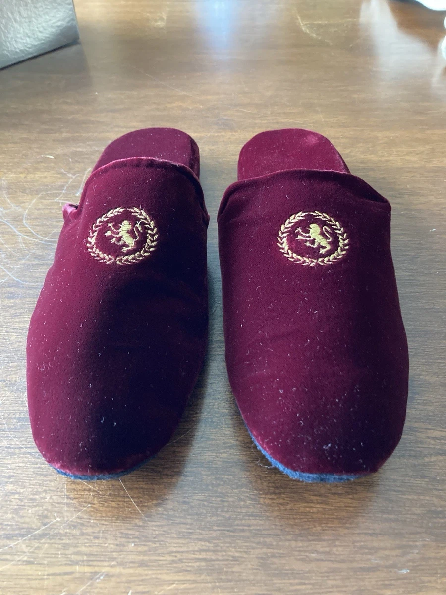 Evans Braid Hand Turned Sz 8 Leather Slippers Burgandy Vintage 1960 Evans Braid Hand Turned Sz 8 Leather Slippers Burgandy  main image 4