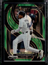 2025 Select Green Flash Prizms #153 Chandler Simpson RC LOGO
