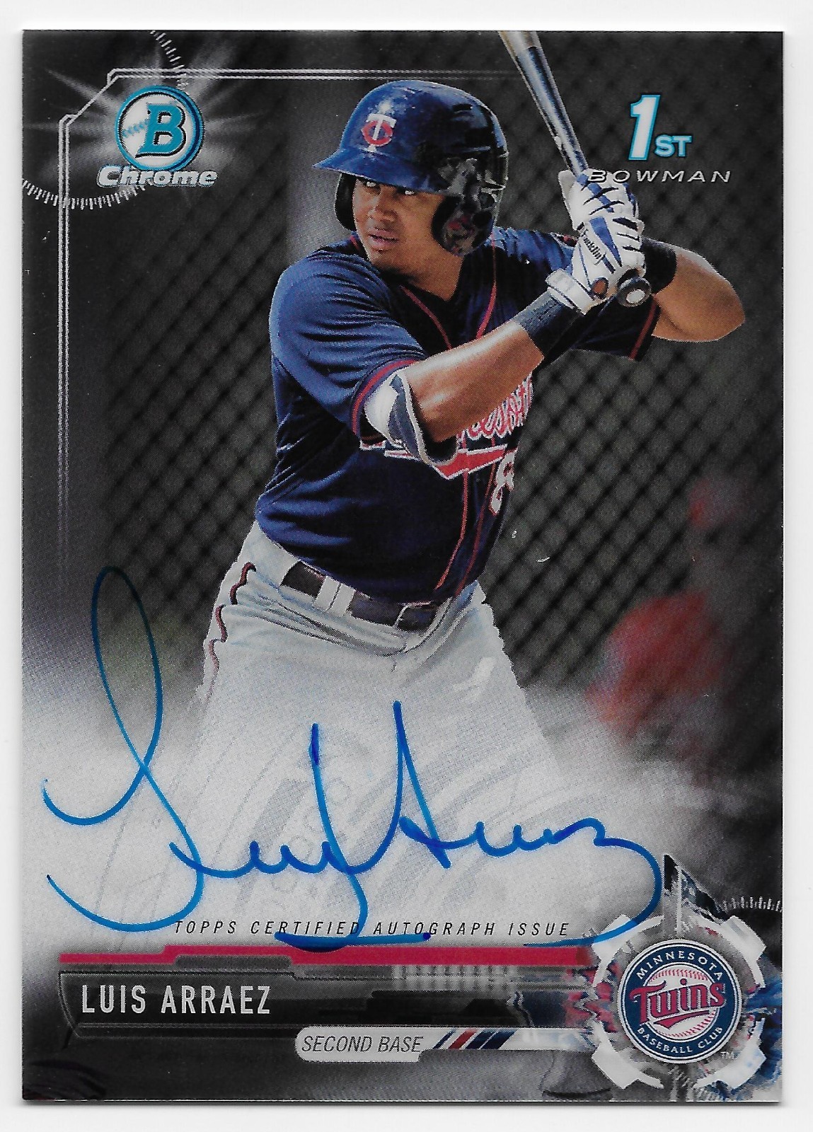 2017 Bowman Chrome LUIS ARRAEZ 1st Bowman Prospect Auto On-Card Autograph