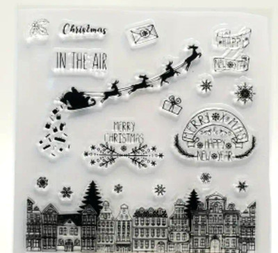 Stempel Set Weihnachten, Silikonstempel, Clear Stamps, neu und OVP