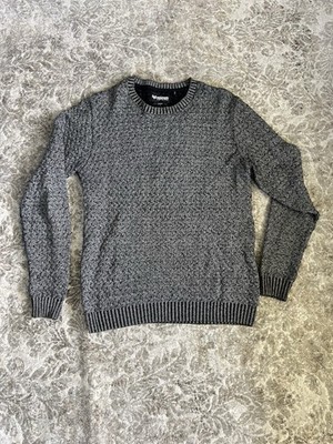Minimum Danish organic cotton Grey knit sweater warm winter L