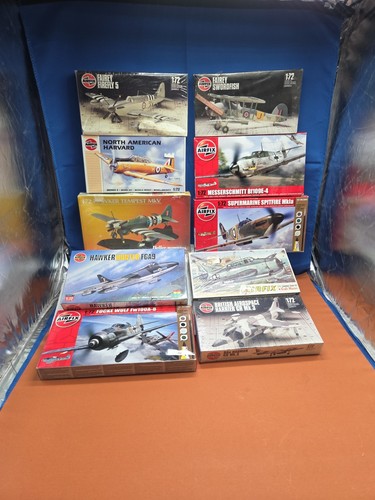 Vintage 10 Sealed Kits Airfix Military Orops Jet Engine Flugzeugmodelle 1:72