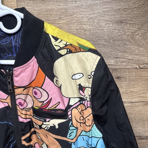 Nickelodeon "MEMBERS ONLY" Rugrats Jacket Limited Edition Medium Reversible �� - Bild 8 von 22