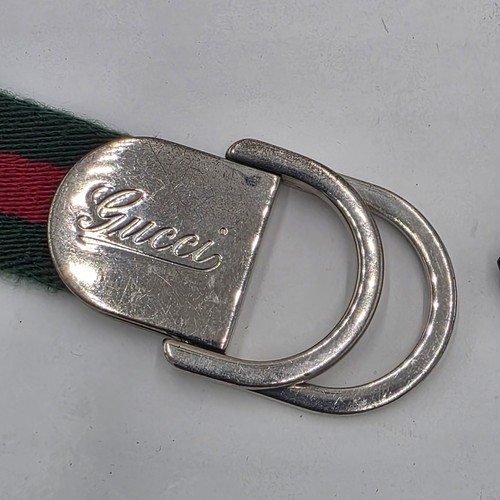 GUCCI WEB STRIPE BELT ITALY MADE KIDS ( Pre-Owned ) - Picture 2 of 6
