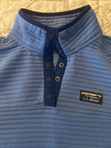 L.L. Bean Women’s Blue Airlight Knit Pullover Size Small Petite - Bild 4 von 14