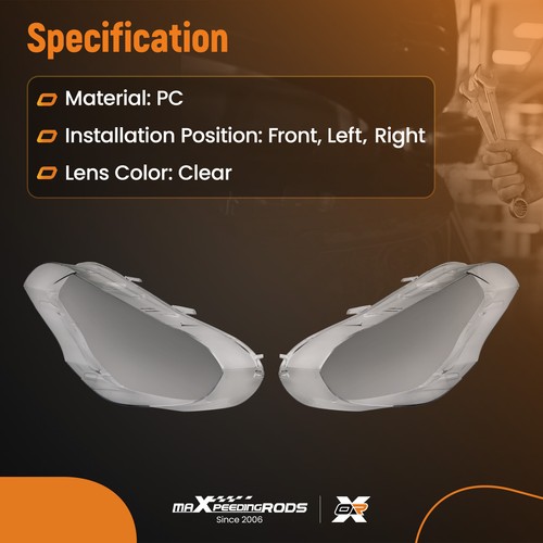 2x Klar Scheinwerferglas For BMW X5 E70 2007-2013 Links+ Recht  63117288997 - Picture 6 of 14