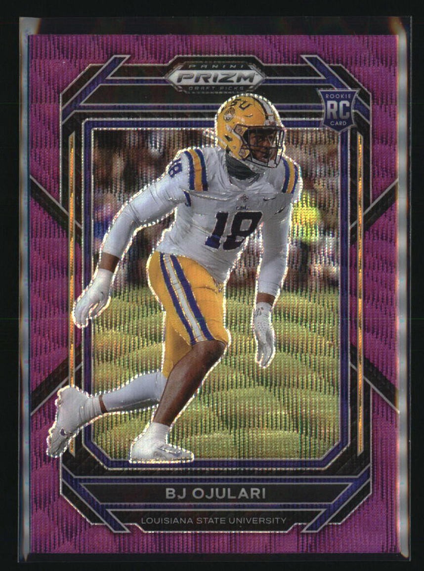 2023 Panini Prizm Draft Picks #165 BJ Ojulari Prizms Purple Wave