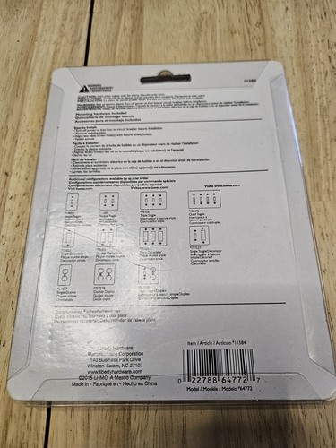 LOTE DE 3 Placas de Pared Brainerd 11584 Doble Interruptor Cepillado Satinado Peltre Cuentas NUEVO - Imagen 6 de 6