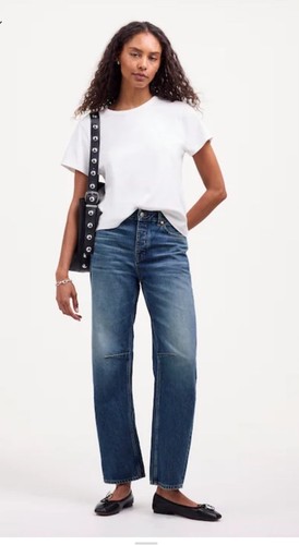 Jeans Madewell The Darted Barrel-Leg 28P Petit Irmo Wash usato in ottime condizioni $148 - Foto 1 di 9