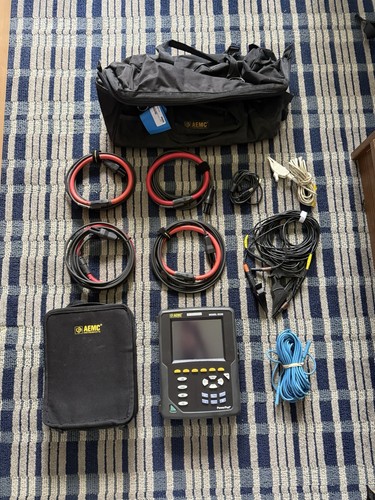 AEMC 8335 PowerPad II Power Quality Analyzer 3 Phase 4 Channel Similar to Fluke