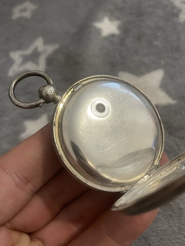 ANTIQUE SILVER THOMAS RUSSELL FULL HUNTER POCKET WATCH 113 GRAMS 5.2CM REPAIRS - Picture 9 of 18