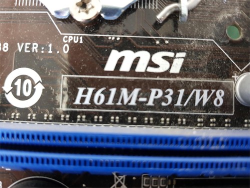 MSI H61M-P31/W8 Socket LGA1155 DDR3 Micro ATX Desktop Motherboard W I/O Shield - Picture 4 of 5