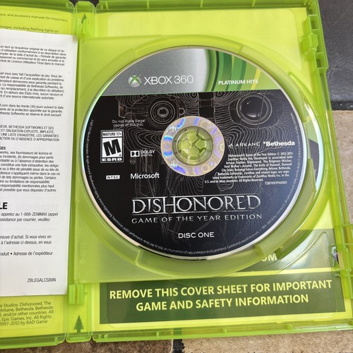 Dishonored - Xbox 360 Game of the Year Edition-no Manual - Bild 3 von 6